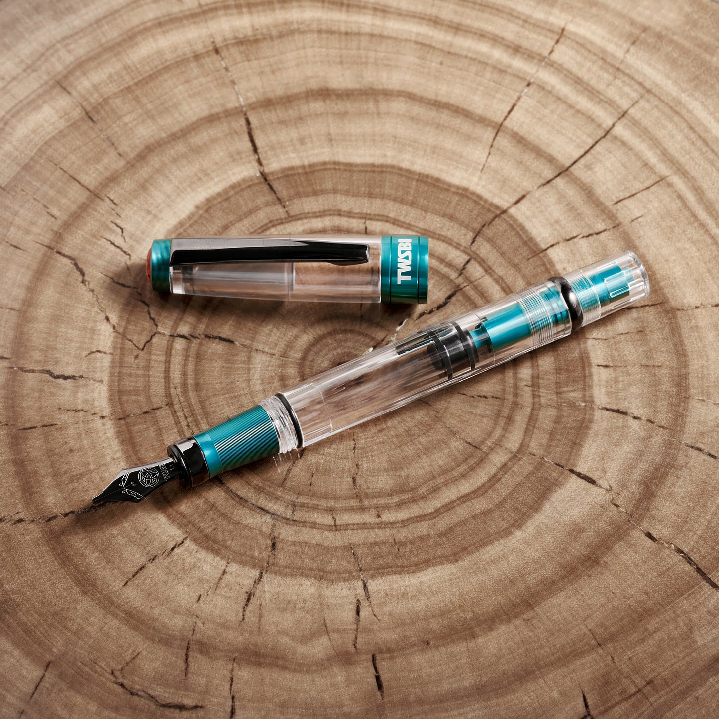 TWSBI 三文堂鋼筆 / 鑽石 580 AL R / 加勒比海藍 & 黑鈦