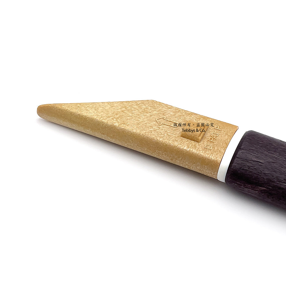 義春刃物Yoshiharu木柄二層鋼斜口小刀