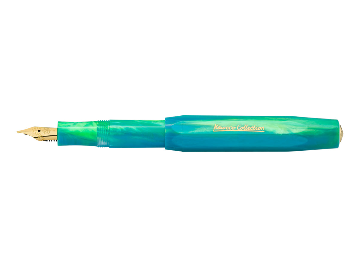 德國KAWECO COLLECTION系列鋼筆 理石洋藍 — 全貌