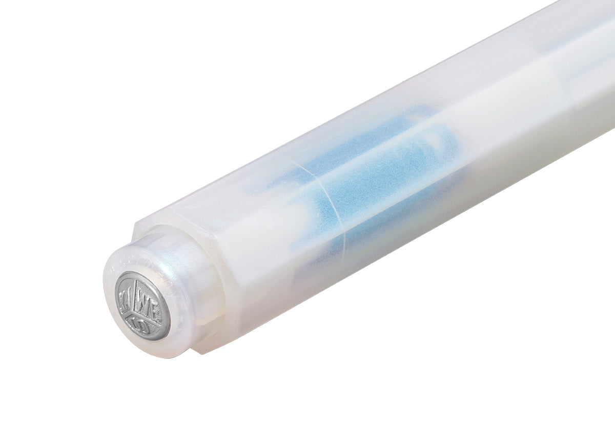 德國KAWECO LUNAR Sport系列原子筆 月光泊藍 Light Blue — 筆桿尾端特寫
