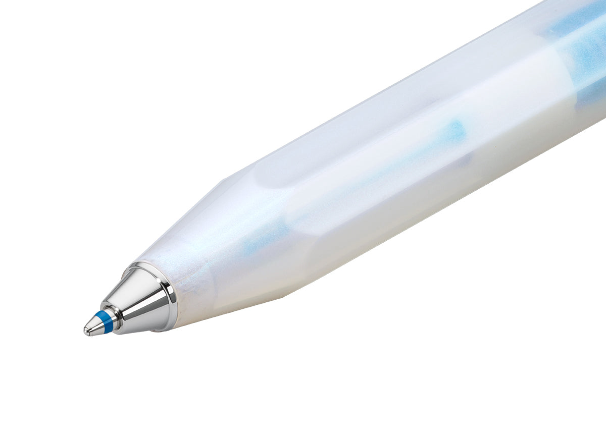 德國KAWECO LUNAR Sport系列原子筆 月光泊藍 Light Blue — 筆頭與握位特寫