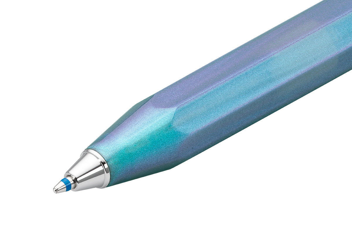 德國KAWECO LUNAR Sport系列原子筆 月影邃藍 Shadow Blue — 筆頭與握位特寫