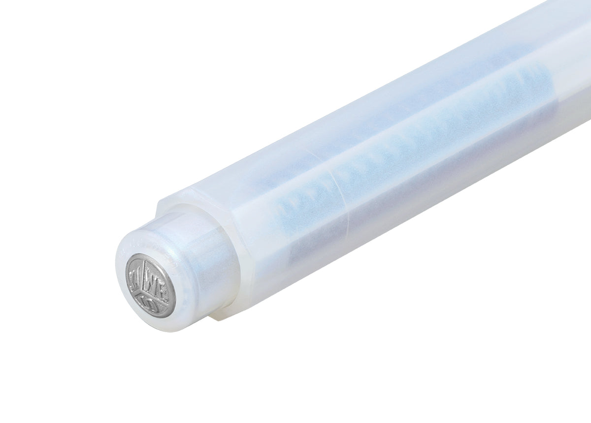 德國KAWECO LUNAR Sport系列草圖筆 月光泊藍 Light Blue 3.2 mm — 筆桿尾端特寫
