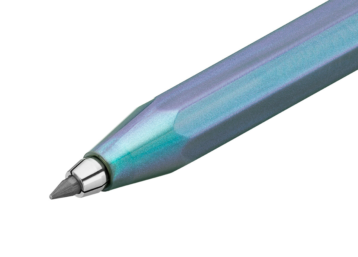 德國KAWECO LUNAR Sport系列草圖筆 月影邃藍 Shadow Blue 3.2 mm — 筆頭與握位特寫