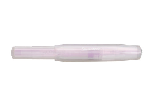KAWECO LUNAR Sport系列鋼珠筆 月光淺紫 Light Purple，套蓋狀態，可見筆蓋與筆身接合
