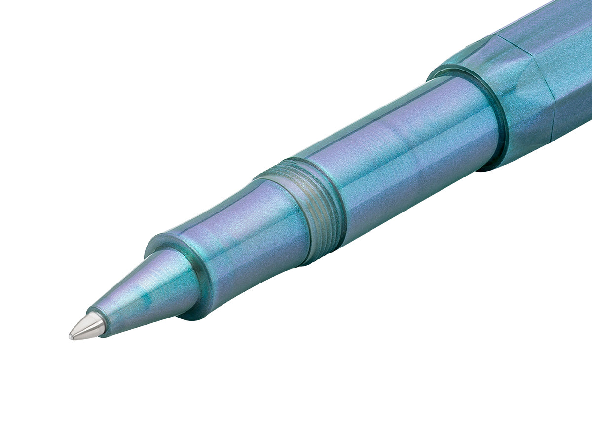 德國KAWECO LUNAR Sport系列鋼珠筆 月影邃藍 Shadow Blue — 筆頭與握位特寫