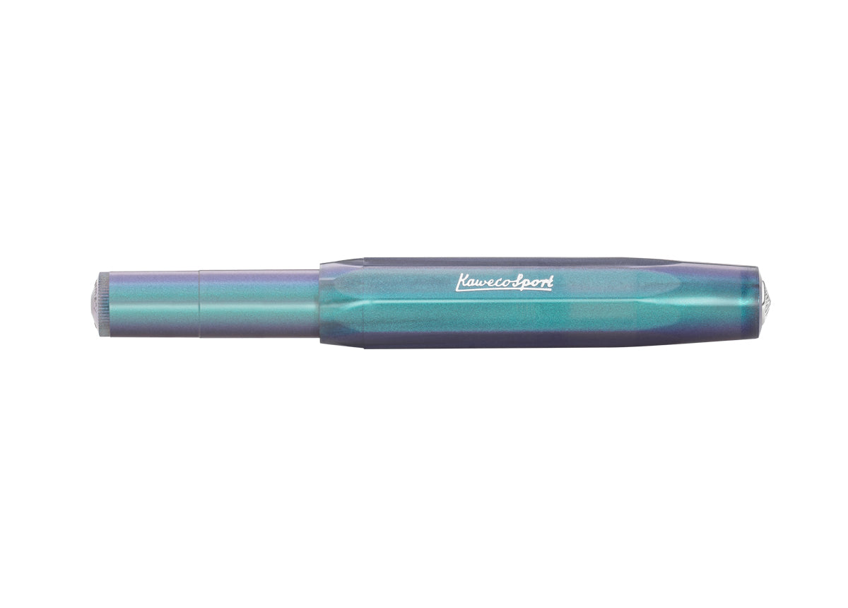 德國KAWECO LUNAR Sport系列鋼筆 月影邃藍 Shadow Blue — 蓋上筆蓋的全貌