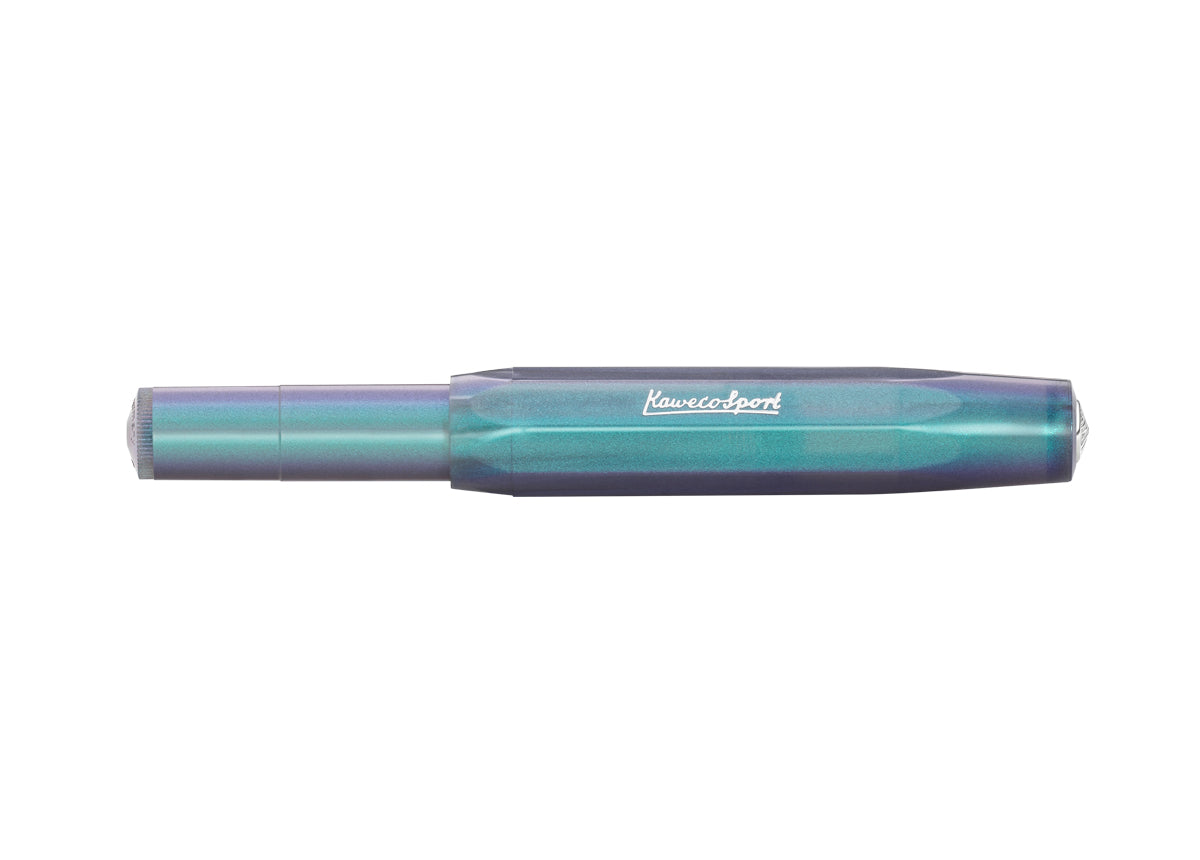 德國KAWECO LUNAR Sport系列鋼珠筆 月影邃藍 Shadow Blue — 蓋上筆蓋的全貌