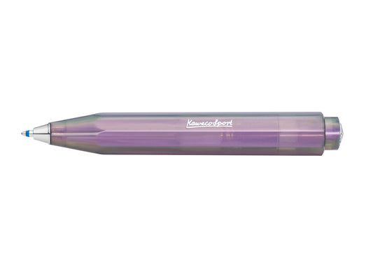 KAWECO LUNAR Sport系列原子筆 月影暗紫 Shadow Purple，套蓋狀態，可見筆蓋與筆身接合
