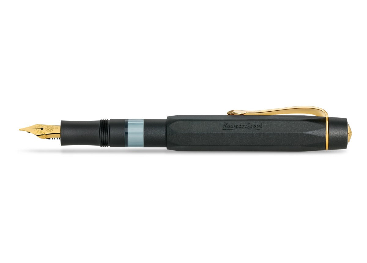 德國KAWECO AL Sport PISTON 活塞式鋼筆 黑 單筆禮盒版 — 全貌