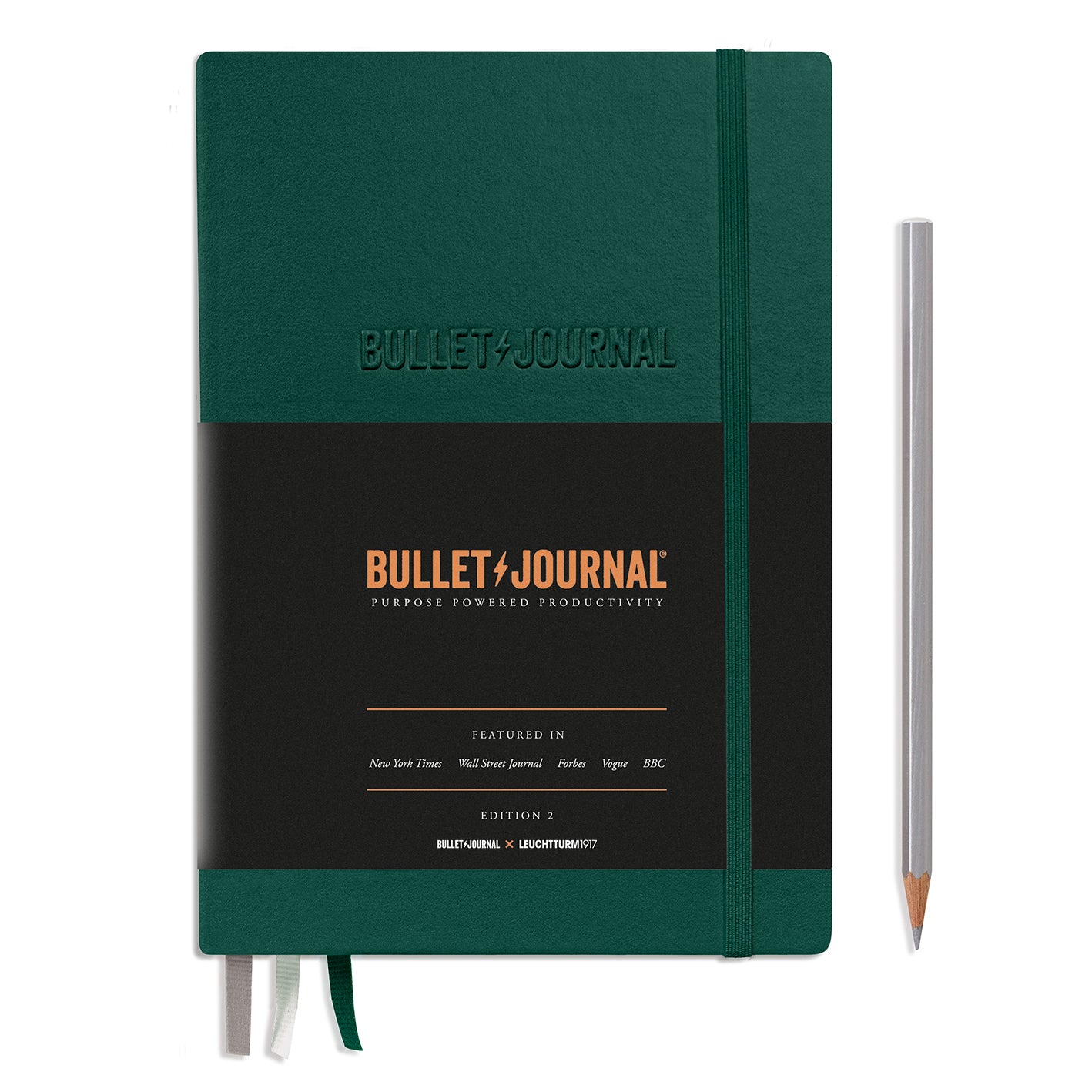 𝐋𝐄𝐔𝐂𝐇𝐓𝐓𝐔𝐑𝐌𝟏𝟗𝟏𝟕 Bullet Journal 子彈日記／子彈筆記本 A5／硬皮／綠／點狀／第二代／烙印 #‎368952