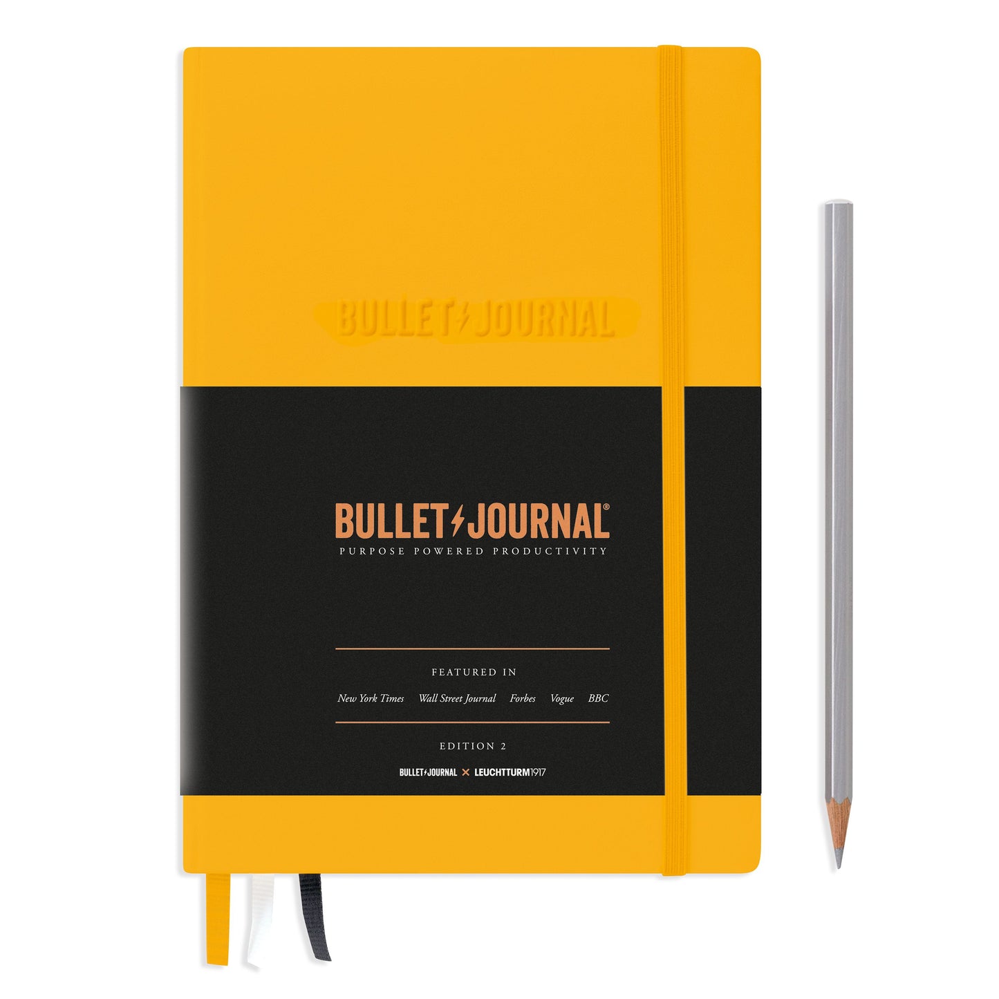 𝐋𝐄𝐔𝐂𝐇𝐓𝐓𝐔𝐑𝐌𝟏𝟗𝟏𝟕 Bullet Journal 子彈日記／子彈筆記本 A5／硬皮／黃／點狀／第二代／烙印 #371205