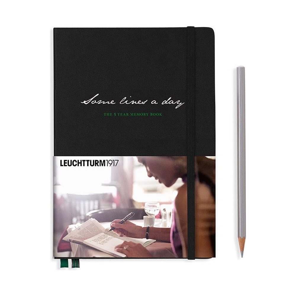 Leuchtturm1917 燈塔Some Lines a Day系列 5年日記本 橄欖黑 Black