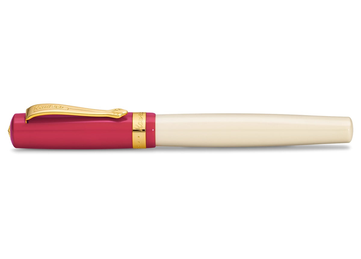 KAWECO STUDENT 30's Blues 鋼珠筆 — 蓋上筆蓋的側面全貌
