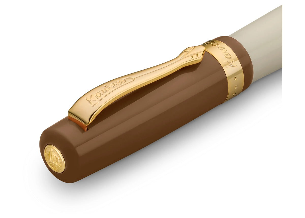 KAWECO STUDENT 20's Jazz 鋼珠筆 — 筆蓋前段細節,金環與筆夾