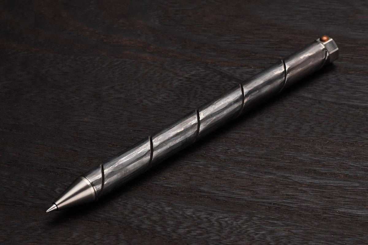 日本 Inoue Tool Works 手工鍛造原子筆 鍛肌 13cm