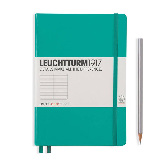 Leuchtturm1917 A5 硬殼筆記本｜德國燈塔經典系列｜翠綠 (Emerald)