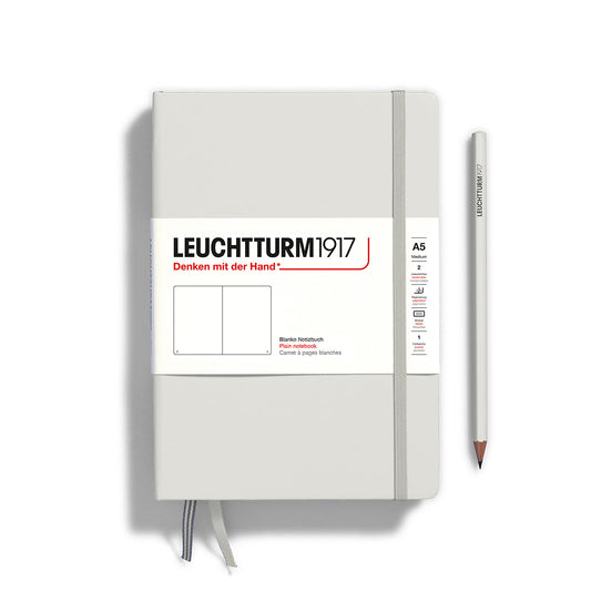 Leuchtturm1917 A5 硬殼筆記本｜德國燈塔經典系列｜淺灰 (Light Grey)