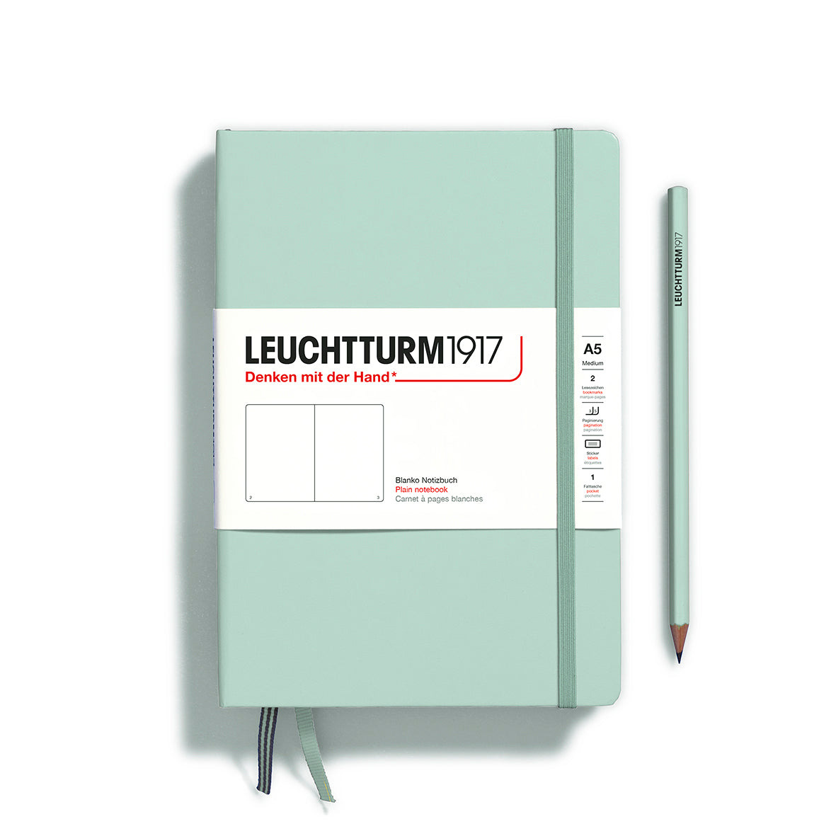 Leuchtturm1917 A5 硬殼筆記本｜德國燈塔經典系列｜薄荷綠 (Mint Green)