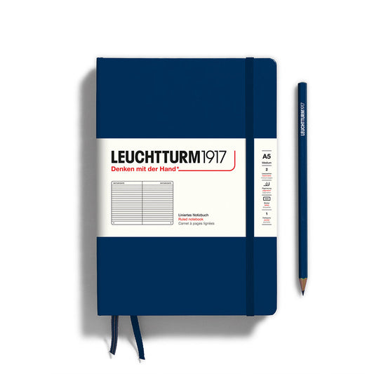 Leuchtturm1917 A5 硬殼筆記本｜德國燈塔經典系列｜海軍藍 (Navy)