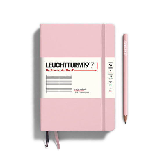 Leuchtturm1917 A5 硬殼筆記本｜德國燈塔經典系列｜粉 (Powder)
