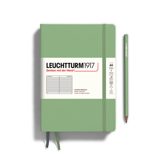 Leuchtturm1917 A5 硬殼筆記本｜德國燈塔經典系列｜鼠尾草綠 (Sage)