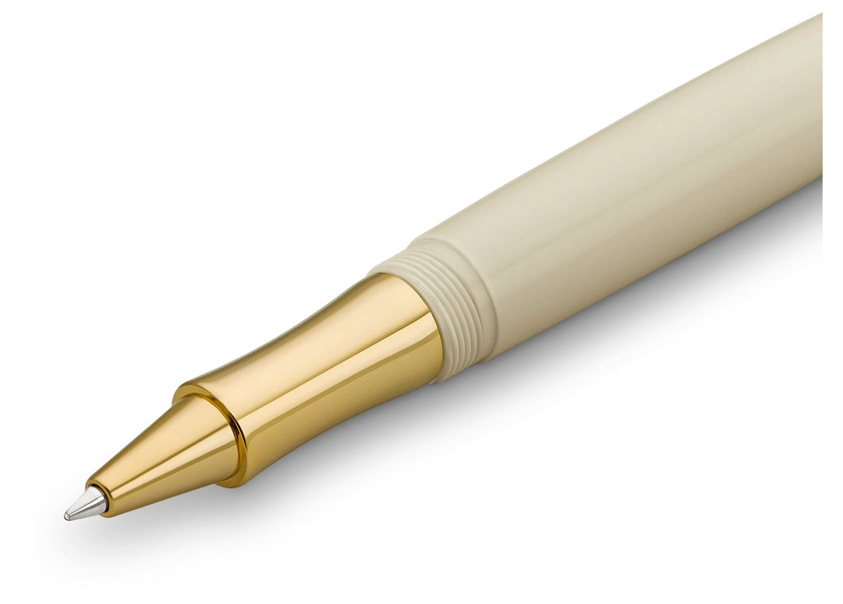 KAWECO STUDENT 60's Swing 鋼珠筆 — 鋼珠筆尖特寫,金色鍍層