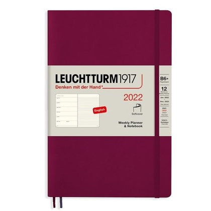 LEUCHTTURM1917 手帳筆記本 含筆記頁週計畫 B6+ 深紅 #363800