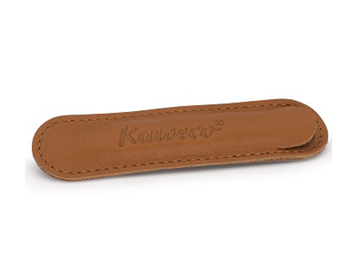 德國KAWECO 棕色真皮筆袋(可放一支SPORT)
