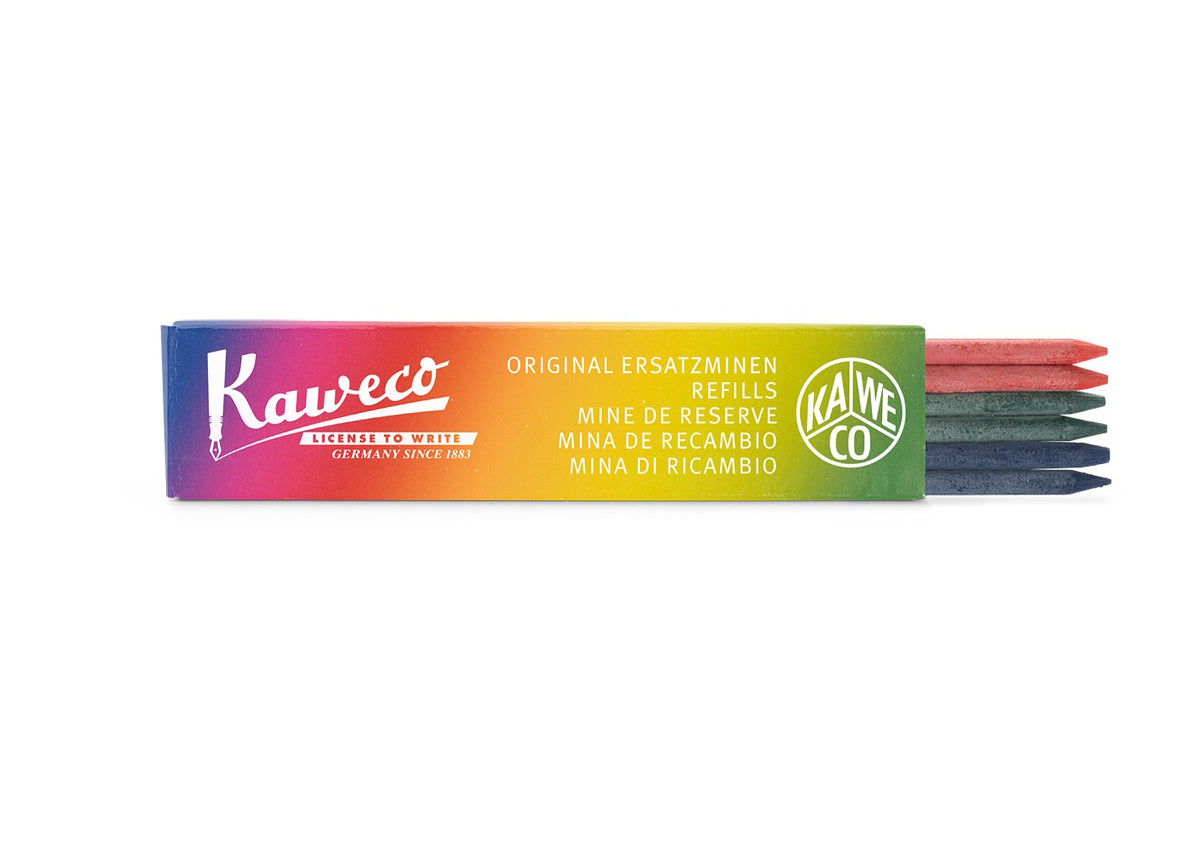 德國KAWECO 鉛筆筆芯 3.2mm 綠+藍+紅