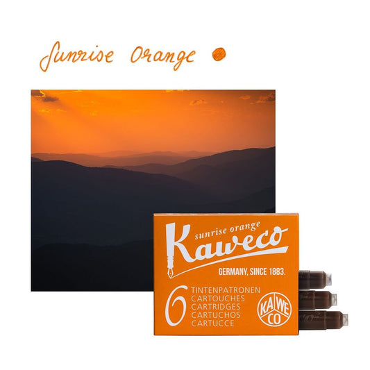 德國KAWECO 歐規卡水 卡式墨水管 晨光橘 Sunrise Orange