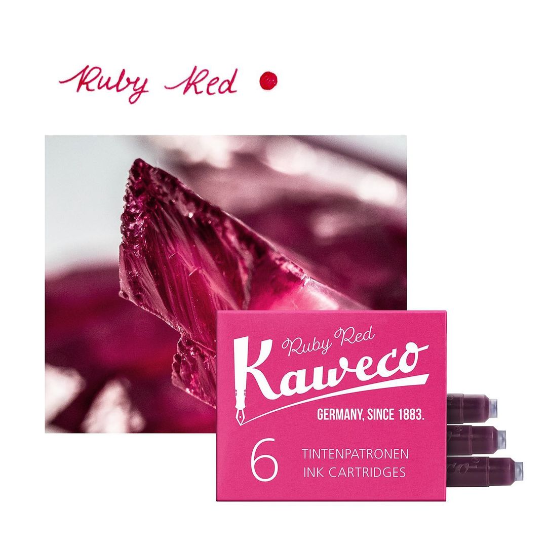 德國KAWECO 歐規卡水 卡式墨水管 寶石紅 Ruby Red