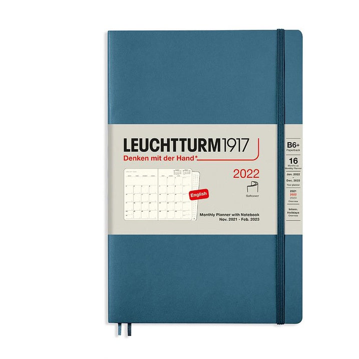 LEUCHTTURM1917 手帳筆記本 含筆記頁月計劃 B6+ 北歐藍 #363883