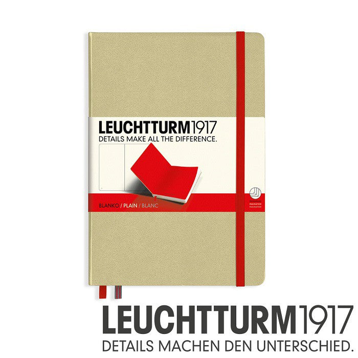 Leuchtturm1917 燈塔雙色系列筆記本（沙褐＋紅色）空白