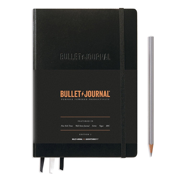 LEUCHTTURM1917 Bullet Journal 子彈日記 A5／硬皮／黑／點狀／第二代／烙印 #363572