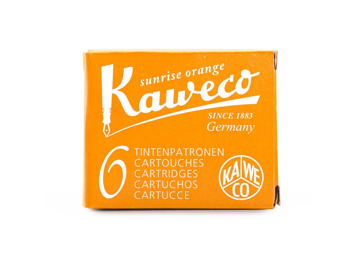 德國KAWECO 歐規卡水 卡式墨水管 晨光橘 Sunrise Orange