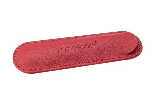 德國KAWECO 紅色真皮筆袋(可放一支SPORT)