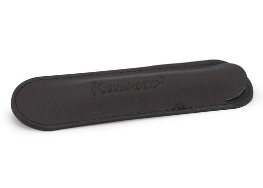 德國KAWECO 黑色真皮筆袋（可放一支長筆）
